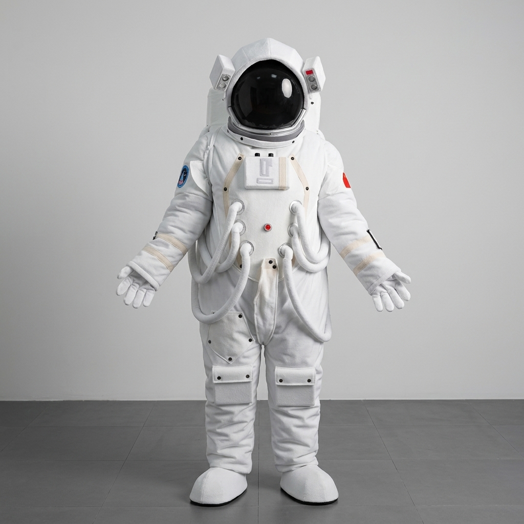 Realistic Astronaut Mascot Costume
